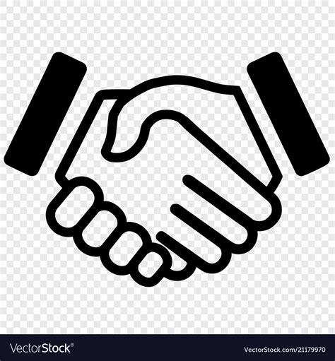 handshake icon royalty  vector image vectorstock