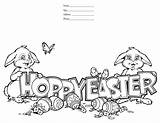 Easter Coloring Pages Colouring Kids Hoppy Egg Print Themed Village Contest Children Spring Color Printable Bunny Cute Hitler Sheets Competition sketch template
