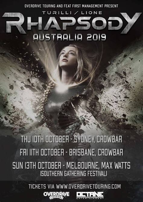 turillilione rhapsody announce   australian   rockpit