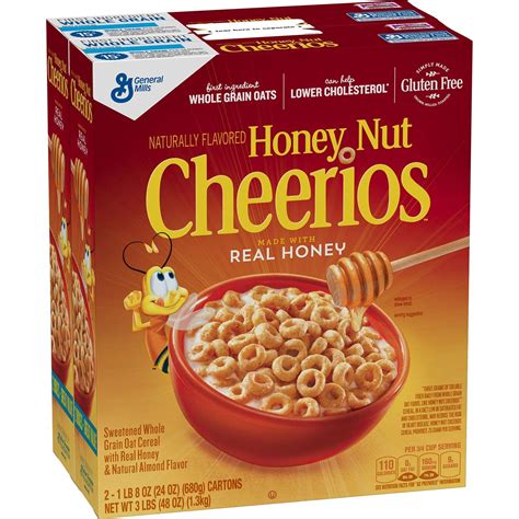 Honey Nut Cheerios Cereal Box