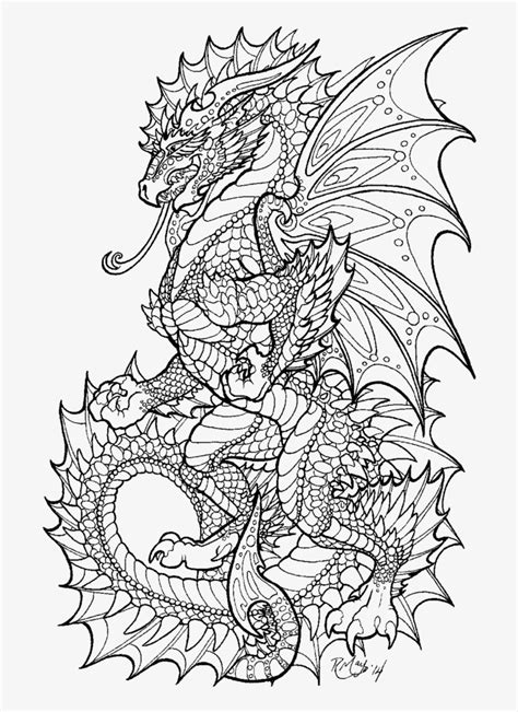 deviantart coloring pages  adult dragons png image transparent