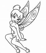 Tinkerbell Coloring Pages Colouring Book Tinker Bell Color Printable Disney Template Wings Coloriage Clochette Kids Templates Fairy sketch template