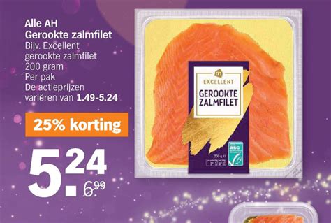 albert heijn huismerk gerookte zalmfilet folder aanbieding bij albert heijn details