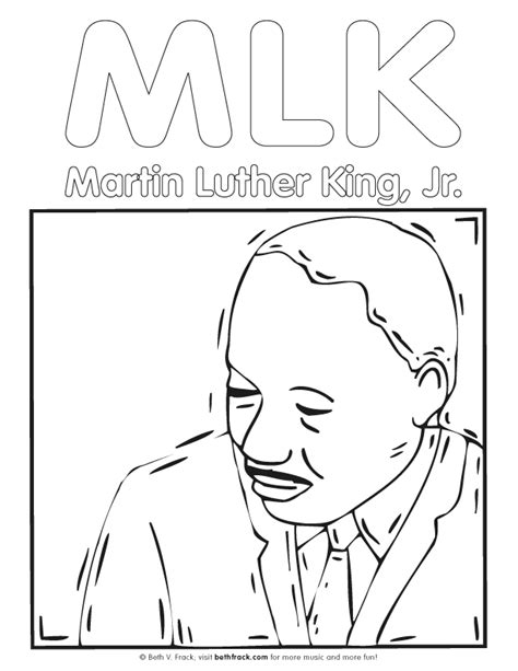 printable picture  martin luther king jr
