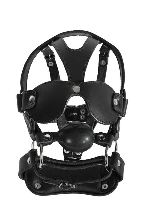 ledapol product 8004 leather head harness gag