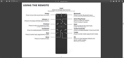 i have a vizio sound bar i can t get the sound because i was pressing