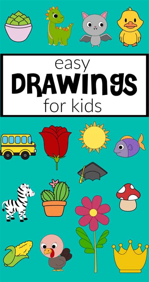 simple drawings  kids  draw