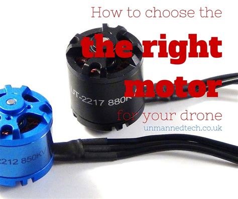 choose   motor   multicopter drone guides