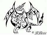 Charizard Mega Tribal Coloring Pokemon Pages Deviantart Clipart Tattoo Tattoos Print Silhouette Evolution Library Choose Board sketch template