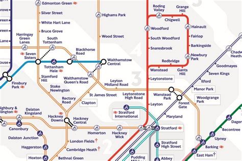 tfl tube map  design  includes  london underground stations