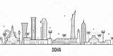 Qatar Doha Graphicriver sketch template