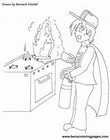 Safety Kitchen Coloring Pages Fire Drawing Rules Kids Prevention Sheets Print Cartoon Drawings Getdrawings Printable Utensils Handout Below Please Click sketch template