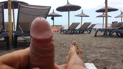 masturbation beach in front milf with big boobs no cum