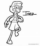 Coloring Pages Cyberchase Color Inez Kids Cartoon Character Sheets Print Printable Found sketch template