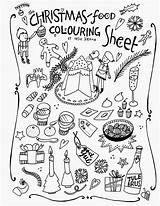 Coloring Food Pages Christmas Vocabulary Drive Color Colouring Getcolorings Sheet Popular Print sketch template