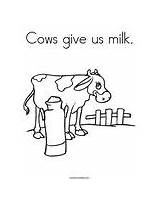 Milk Coloring Cows Give Cow Milking Worksheet Change Style Twistynoodle Noodle sketch template
