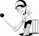 Cricket Clipart Playing Girl Sports Graphics Outline Results Search Wikiclipart Vector Members Available Transparent Join Now Large Background sketch template