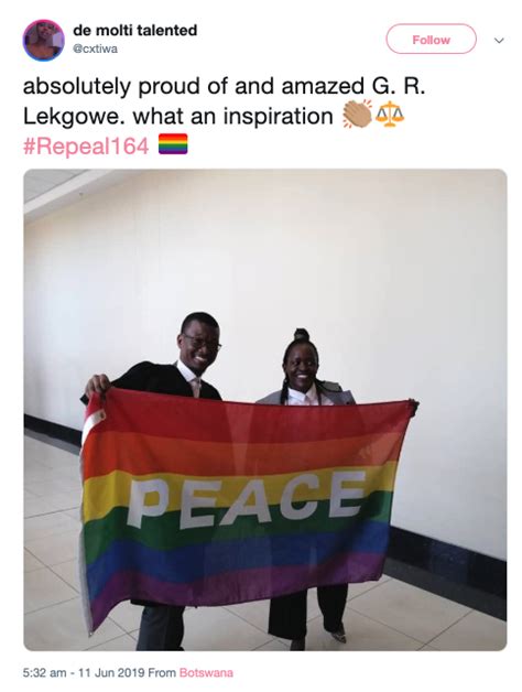 Botswana Celebrates Historic Decriminalisation Of Gay Sex Page 2 Of 2