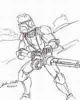 Clone Wars Star Coloring Trooper Pages Drawing Arc Blaster Printable Drawings Color Getcolorings Getdrawings Sheets Ren Kylo Paintingvalley sketch template