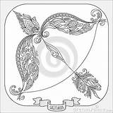 Sagittarius Astrology Coloring 79kb 400px sketch template