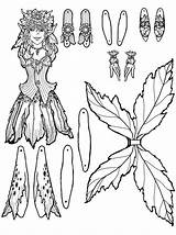Paper Doll Fairy Puppet Dolls Coloring Cut Pages Puppets Printable Perrin Color Toys Jointed Pheemcfaddell Fairies Craft Assemble Colouring Hadas sketch template