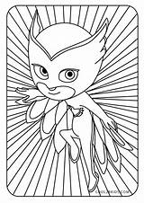 Pj Owlette Ausmalbilder Malvorlagen Printable Cool2bkids sketch template