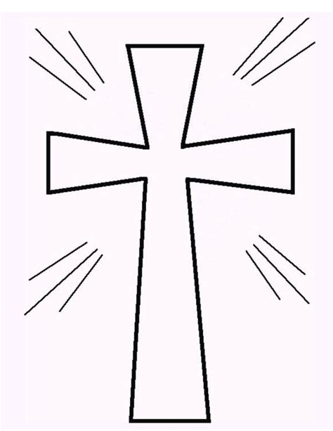 printable cross coloring pages  printable   sunday
