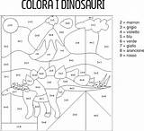 Colora Conta Calcola Schede Numeri Dinosauro Bambini Matematica Didattiche Dinosauri Enigmistica Ricolora Materna sketch template