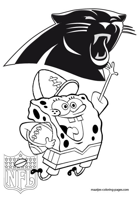 carolina panthers coloring pages coloring home
