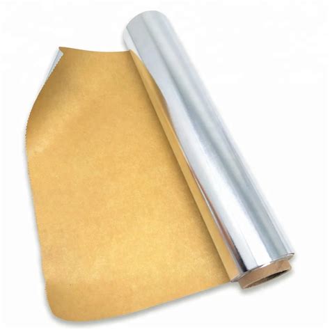 stick baking greaseproof parchment aluminum foil lined oneside