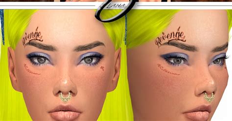 sims  blog face tattoos  males  females  onelama