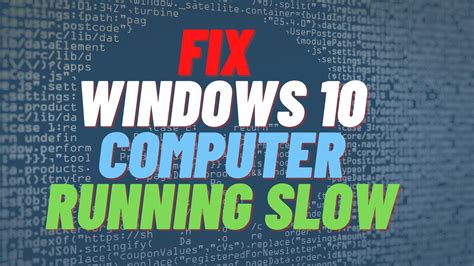 fix windows  computer running slow