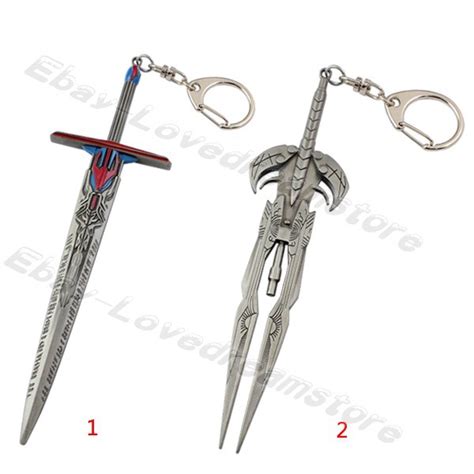 free shipping anime cartoon magic optimus prime sword weapon 20cm 23cm metal key ring chain nib