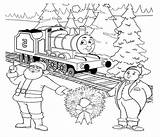 Thomas Coloring Pages Christmas James Kinkade Train Friends Doubting Printable Getcolorings Pdf Color Getdrawings Colorings sketch template
