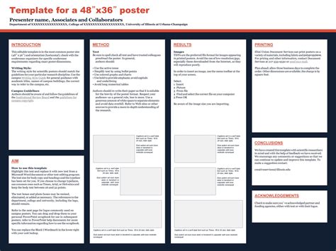 research poster design template   sketsa