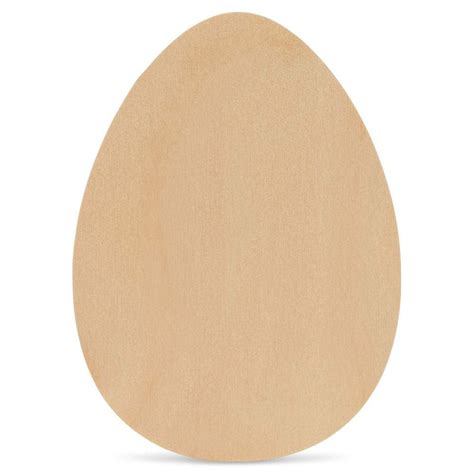 unfinished egg shaped wood cutout  decor  home pack