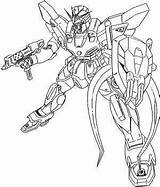 Gundam Xxxg Wing Sandrock Mecha Lineart Kai Crusher Cross sketch template