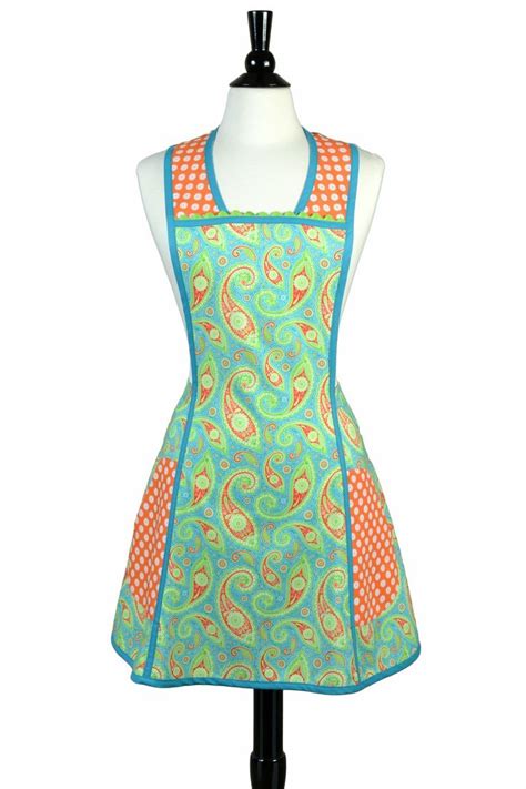 custom for ally vintage large pocket womens apron retro etsy in 2021