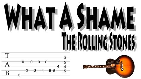 What A Shame The Rolling Stones Guitar Chords Youtube