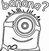 Coloring Banana Minion Question Pages Wecoloringpage Designlooter 2514 410kb sketch template