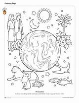 Creation Coloring Pages Toddlers Getcolorings sketch template