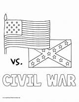 Civil War Coloring Pages Flags History American Flag Choose Board Kids sketch template
