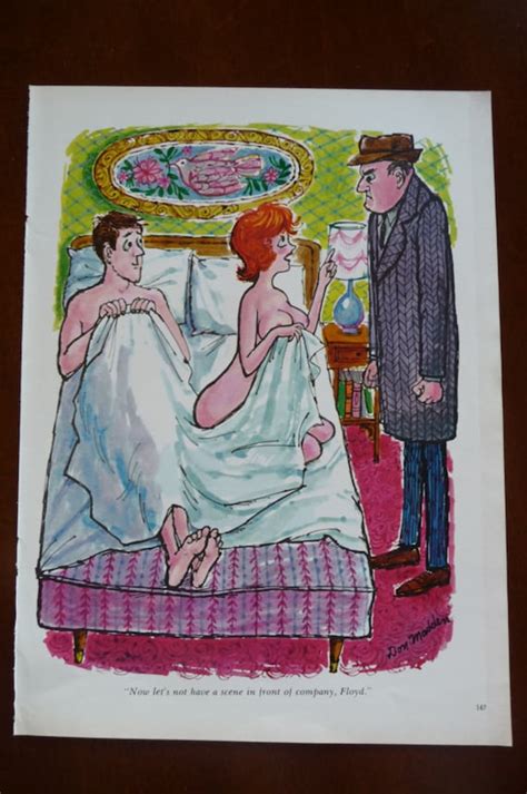 Items Similar To Vintage 1966 Cartoon Print By Don Madden Sexy Funny