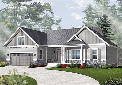 craftsman house plans ranch  overview house plans
