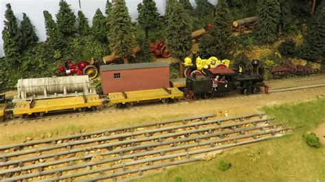 sn switching model train narrow gauge layout april covid  youtube