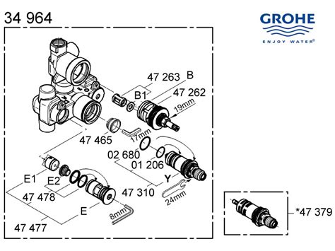 grohe mixer valve   shower spares  parts grohe  national shower spares