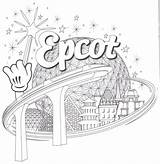 Epcot Colorir Spaceship Crafts Fantasmic Clipground sketch template