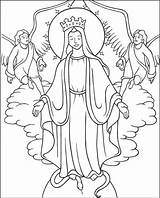Solemnity Blessed Assumption sketch template