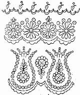 Embroidery Needlework Anglaise Broderie Patterns English Type Whitework Hu Adore Vintage Designs sketch template