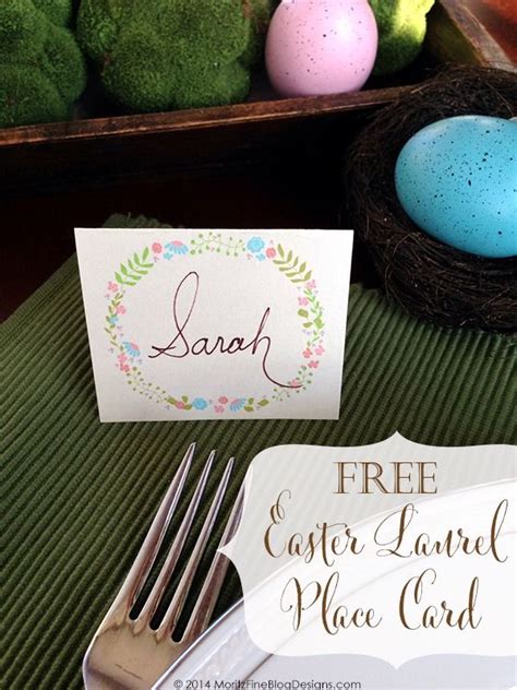 printable easter place setting cards printable templates